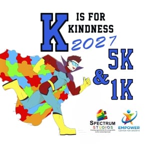 K is for Kindness 5 K and 1K Run Logo