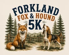 Forkland Festival Fox and Hound 5K logo