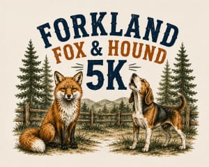 Forkland Festival Fox and Hound 5K Logo