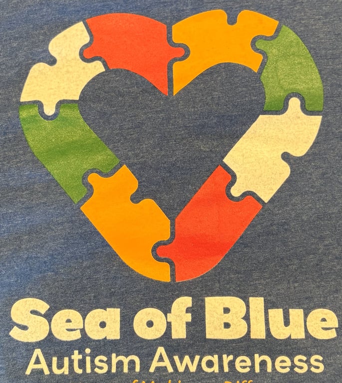 Sea of Blue Autism Awareness Walk/ 5k/ 10k logo