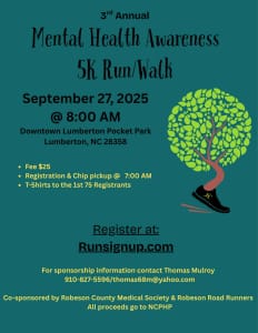 3rd Annual Mental Health Awareness 5K Run/Walk Logo
