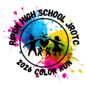 Ripon High School JROTC 2026 Color Run Logo