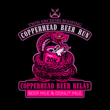 Twin Anchors Copperhead Beer Relay 20K and Beer Mile logo