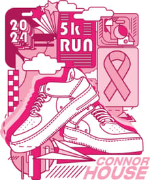 Connor House "Think Pink" 5K logo