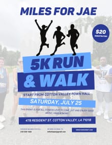 Miles For Jae 5K Walk/Run logo