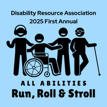 All Abilities Run, Roll & Stroll logo