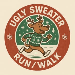 Ugly Sweater  Run or Walk  5k Logo