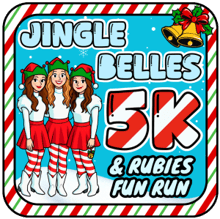 Jingle Belles 5K and Rubies Fun Run logo