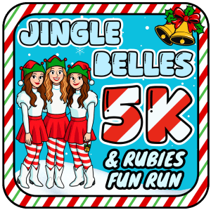 Jingle Belles 5K and Rubies Fun Run Logo