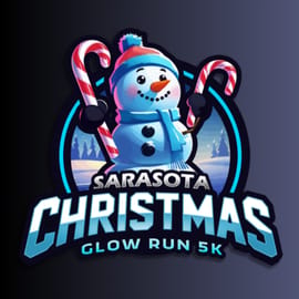 10th Annual - Sarasota Christmas Glow Run 5k Logo