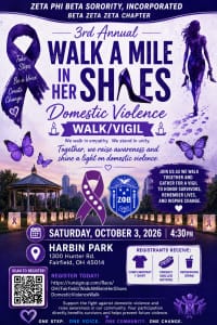 Walk A Mile In Her Shoes Domestic Violence Walk logo