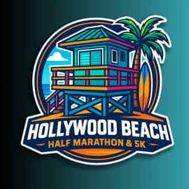 8th Annual - Hollywood Beach Half Marathon & 5k | ELITE EVENTS Logo