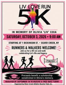 Liv, Love, Run 5k logo