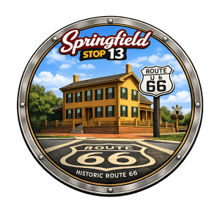 Solidarity Sidekick Down Route 66 – Stop 13 – Springfield 6.6K logo