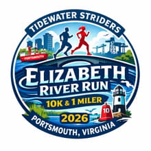 Tidewater Striders Elizabeth River Run 10K & Mile logo