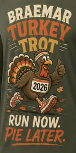 BRAEMAR 2026 ANNUAL 5K TURKEY TROT logo