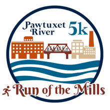 Pawtuxet River 5k: Run of the Mills logo