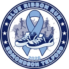 Blue Ribbon Run 5K logo