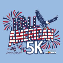 HALL AMERICAN 5K logo