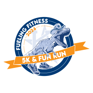 Kilgore College Fueling Fitness 5K, 1-Mile Fun Run, & Dino Dash Logo