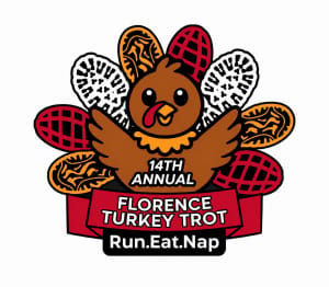 14th Annual Florence Turkey Trot 5K Run/Walk Logo