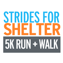 Strides for Shelter 5k and Fun Run logo