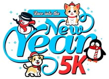 Race into the New Year Prediction 5K logo