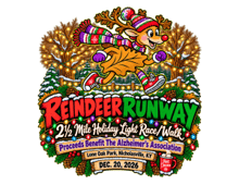 Reindeer Runway 2 & 1/2 Mile Run/Walk logo