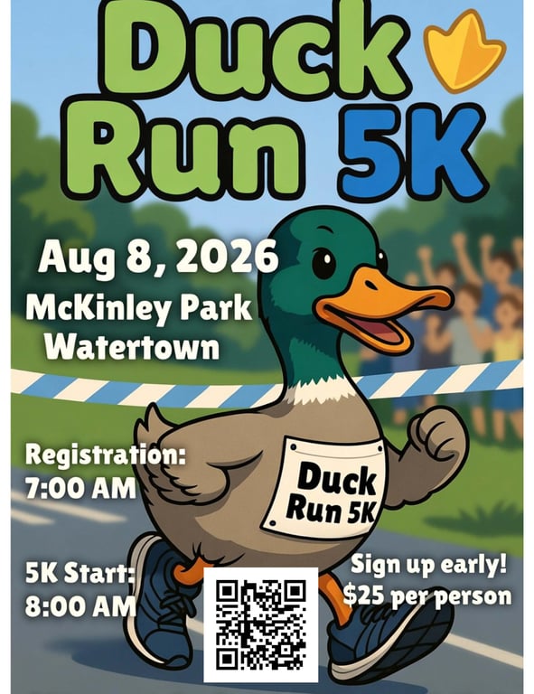 Watertown Christian School Duck Run 5k  logo