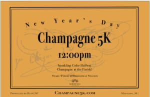 New Year's Day Champagne 5K Logo