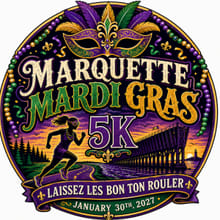 Mardi Gras 5K logo