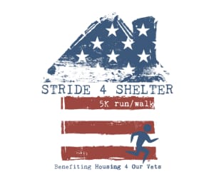 Stride 4 Shelter: Benefiting Housing 4 Our Vets Logo