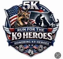 5K Race/Walk/K9 Heroes logo