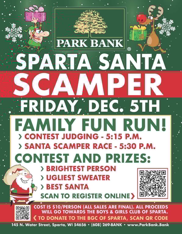 Sparta Santa Scamper logo