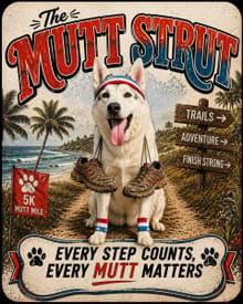 The Mutt Strut logo
