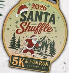 Santa Shuffle 5k & Kids Fun Run logo
