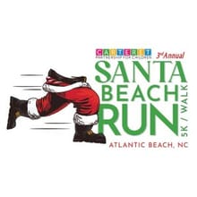 3rd Annual Santa Beach Run/Walk at Atlantic Beach, N.C. logo