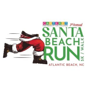 3rd Annual Santa Beach Run/Walk at Atlantic Beach, N.C. Logo