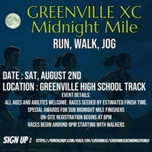 Greenville XC's Midnight Mile logo