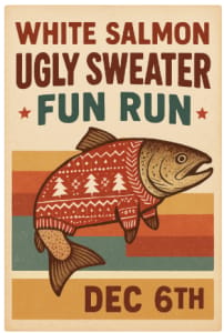 White Salmon Ugly Sweater Fun Run logo