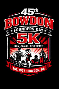 Bowdon Founders Day 5K Logo