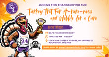 Turkey Trot for A-Rare-Ness: MPS1 and Wobble for a Cure + Pancake Breakfast logo