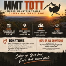 Meeks Mountain Trails Turkey Day Turkey Trot logo