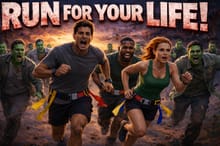 The Run For Your Life 5k Series - The City Collapsed logo