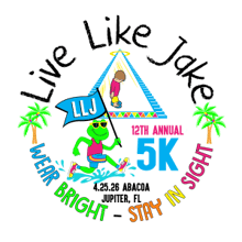 13th Annual Live Like Jake 5k - Wear Bright Stay In Sight! logo