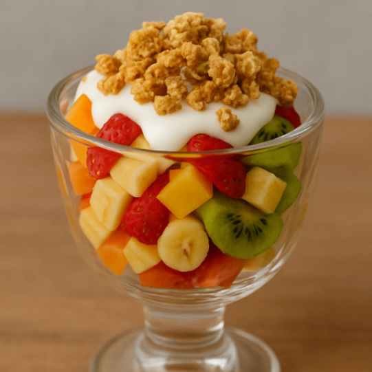 Ensalada Grande con Yogurt y Granola