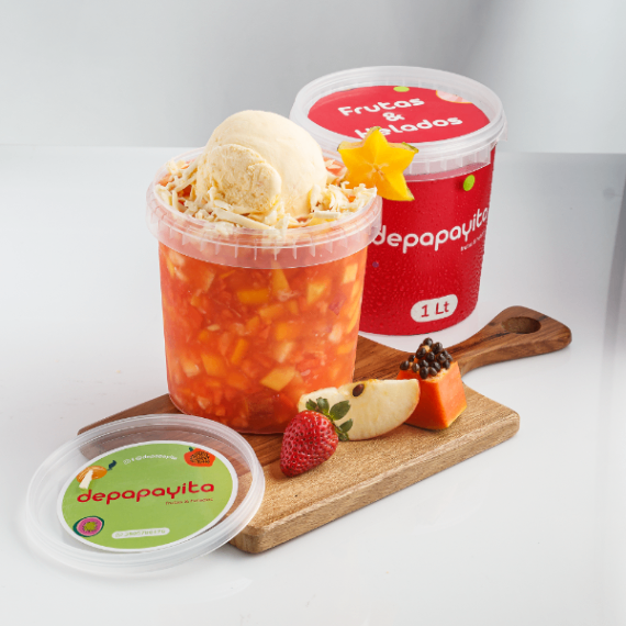 Salpicon Grande con Queso y Helado