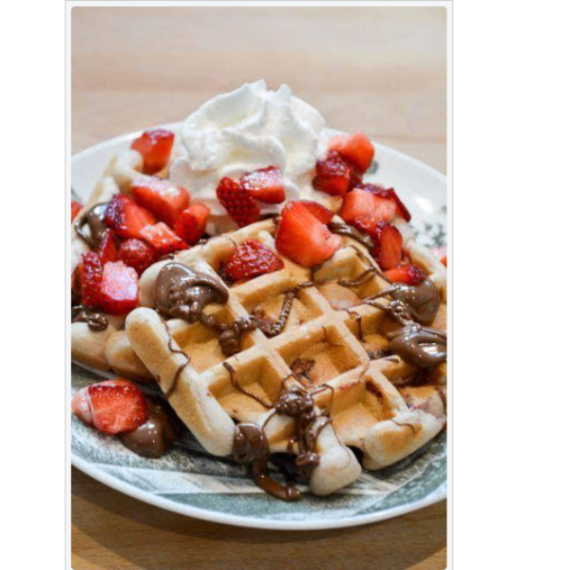 Waffle Mezcla Vainilla con Crema de Avellanas