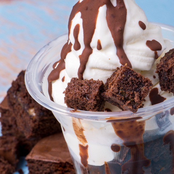 Brownie con Helado
