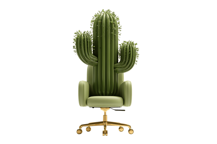 Unique cactus shaped office chair design466